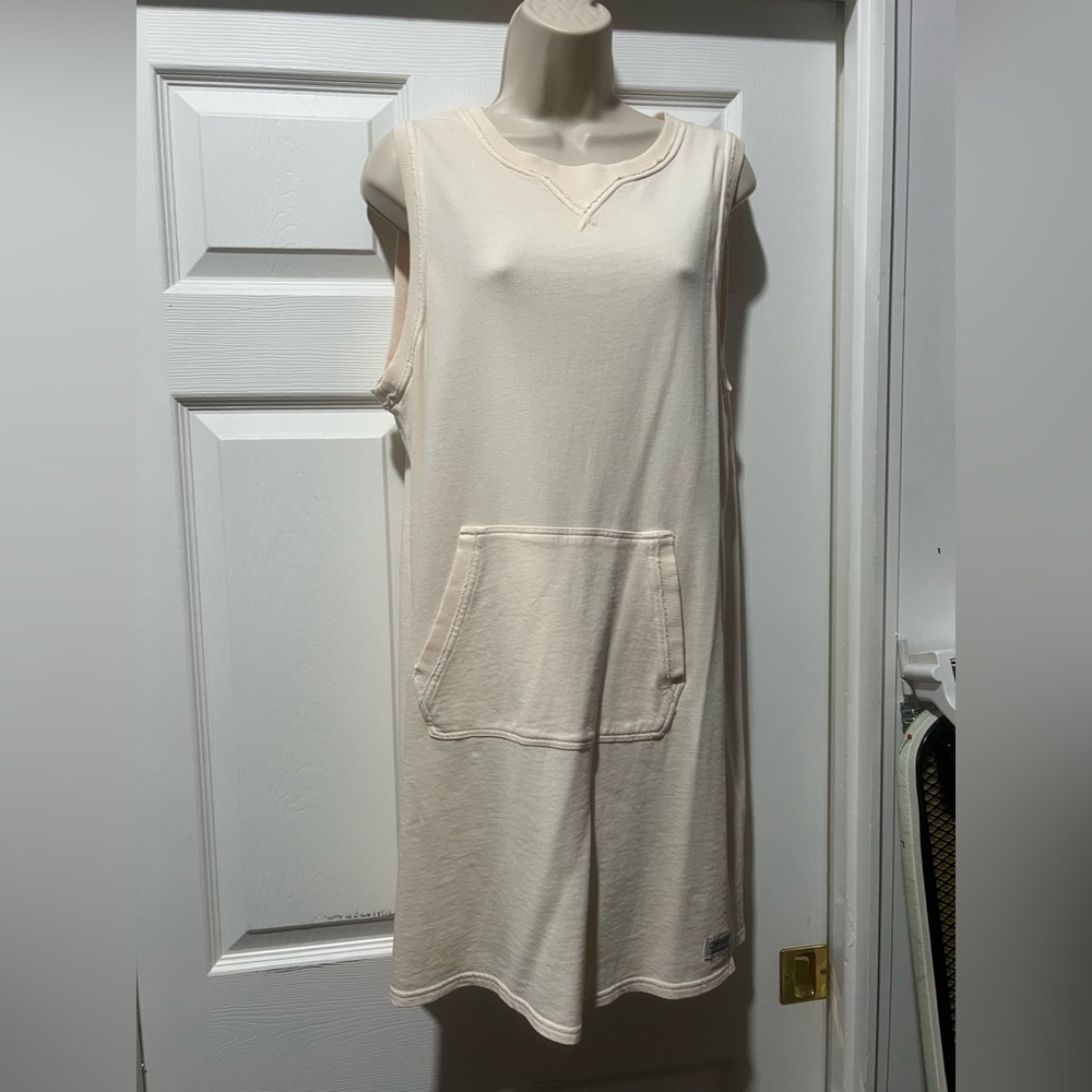 Calvin Klein Cream Knit performance dress 100%c cotton
